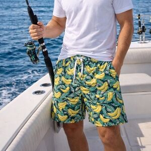 Swim Trunks with Banana print (size large)